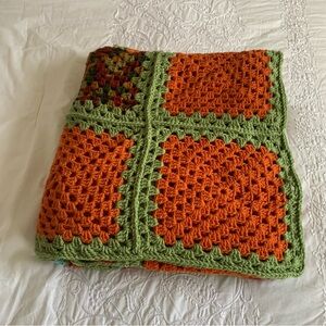 Handmade Crochet Fall Colors Afghan/Blanket